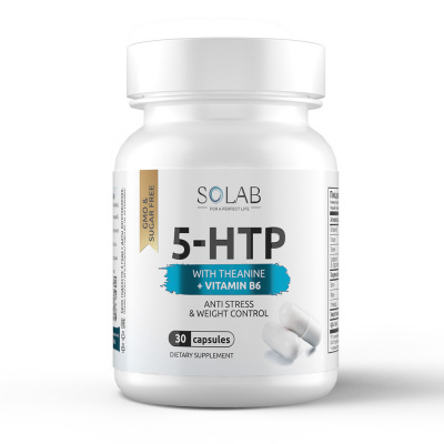 SOLAB / 5-HTP с теанином и витамином B6 / 5-HTP with theanine and vitamin B6. Курс на 1 месяц