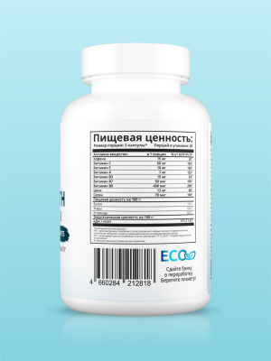 SOLAB / Комплекс для роста волос, Hair Growth Complex, 60 капсул