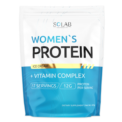 SOLAB / Женский протеин. Вкус Пломбир, 425 г